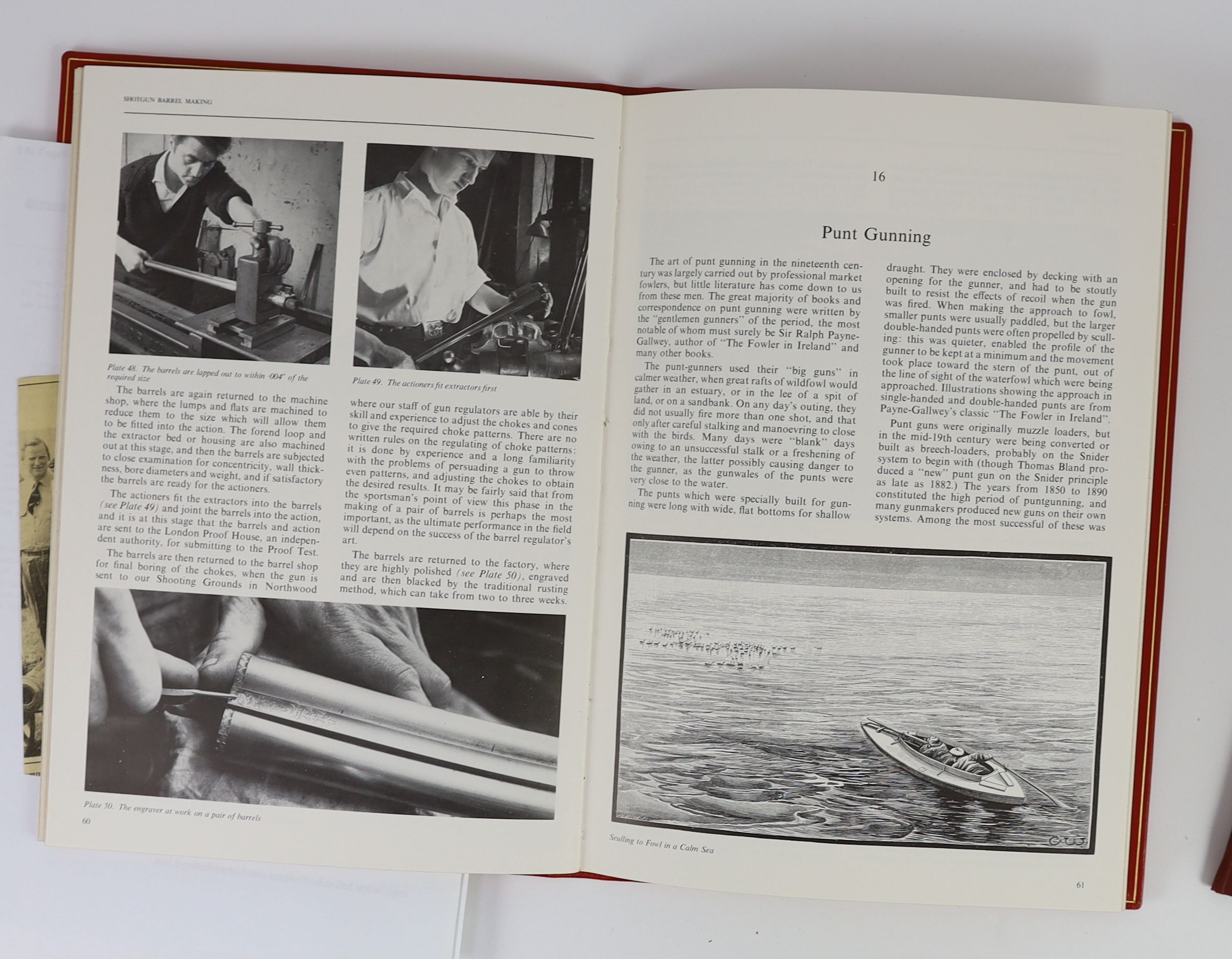 [Keates, Carey. ]The Holland & Holland Collection with a Brief History of the Company and Notes on Related Subjects 1976. Privately printed by Holland & Holland, London, 1976. Bound in full red morocco with inner dentell